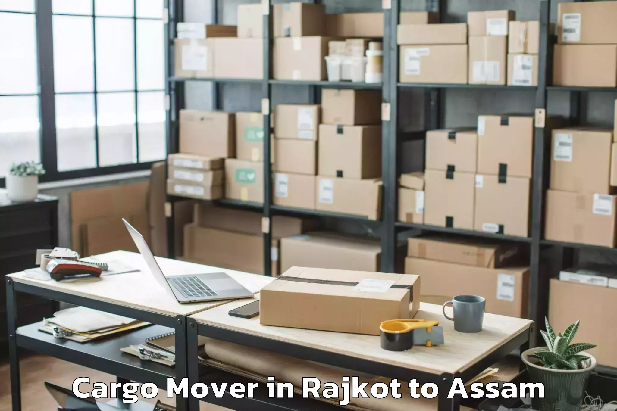 Book Rajkot to Baganpara Pt Cargo Mover Online